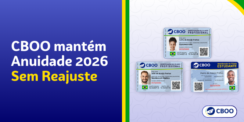 Diretoria CBOO mantém Anuidade 2026 sem reajuste